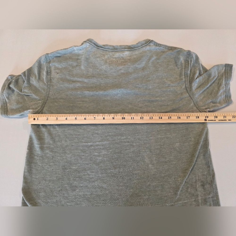 Lucky Brand Venice Burnout Men's Gray Henley T-Shirt Size Small 2684AE - Picture 7 of 10